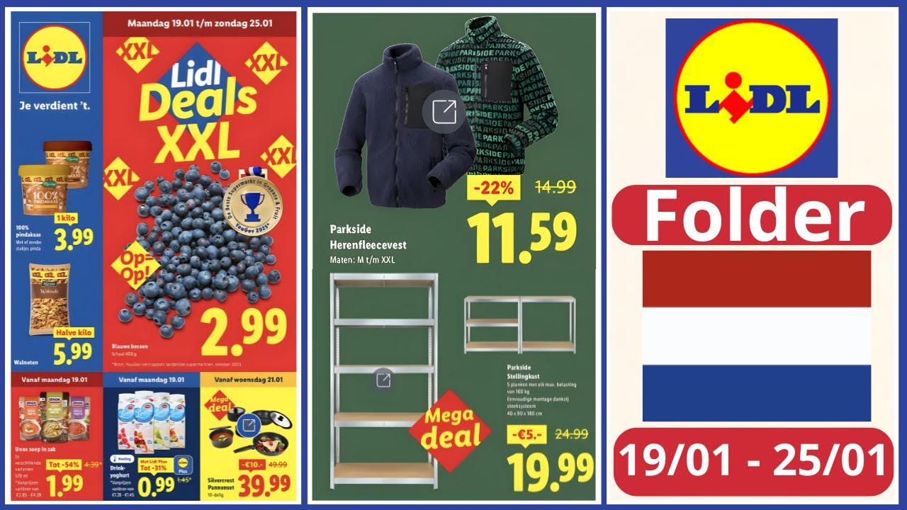 ✨ LIDL Nederland Folder Van De Week Van 19/01/26 TOT 25/01/26 ✨ Nieuwe Aanbiedingen  Lidl Insider
