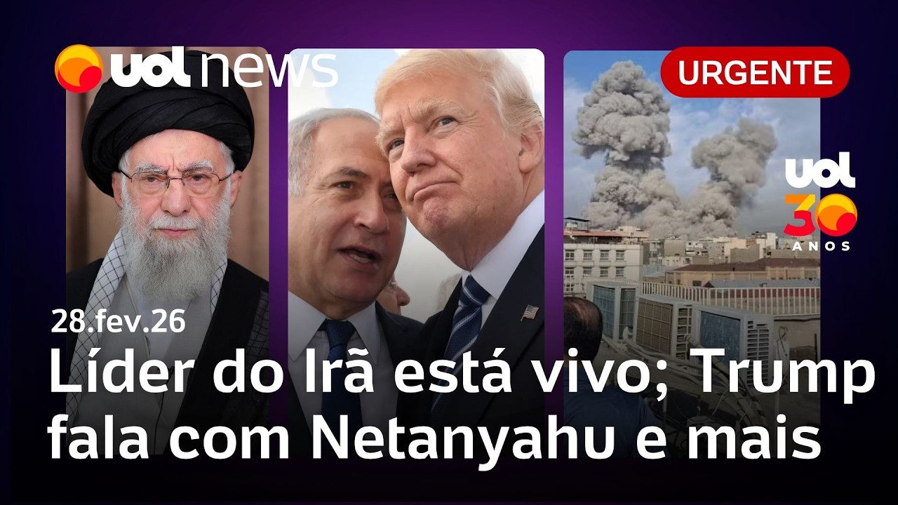 EUA e Israel x Irã: Ali Khamenei está vivo, diz chanceler; Trump com Netanyahu e últimas notícias