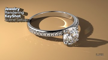 Sample of KeyShot Scene Setup for Jewelry Visualization