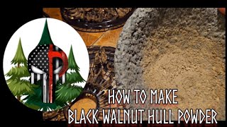 How To Make Black Walnut Hull Powder #survival #organic #natural