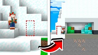 PASSAGEM SECRETA USANDO NEVE FOFA NO MINECRAFT!!