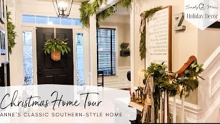 Christmas Home Tour 2022 | Anne’s Country Chic Style with Classic Neutral and Organic Decor