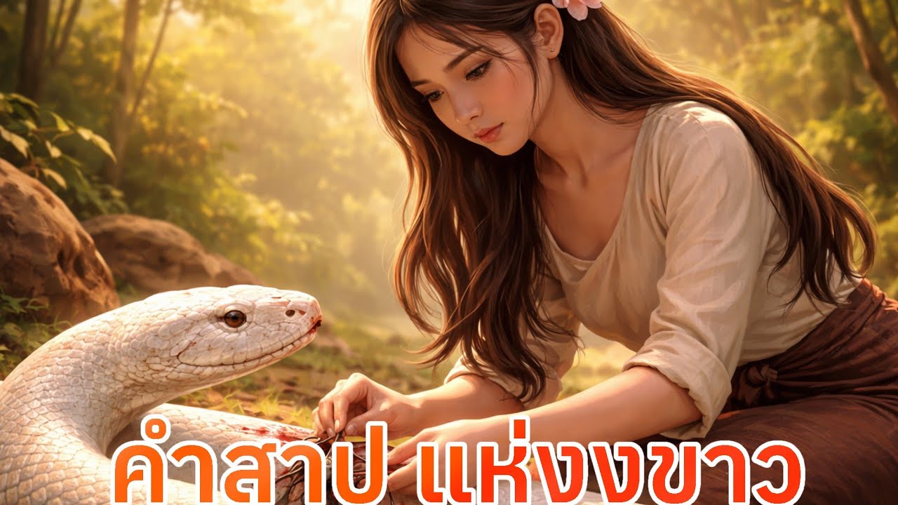 นิทาน คำสาปแห่งงูขาว🌺“ข้าไม่โกรธใครหรอกค่ะ ความกลัวทำให้คนเรามองผิดได้”