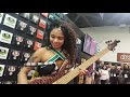 Mohini Dey killin it at the SIT booth, 2019 NAMM