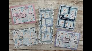 Sunday Live - Snowman Postage Collage