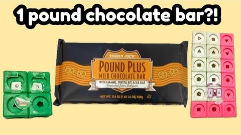 Numberblocks Unbox ONE POUND Chocolate Bar! 🍫 Trader Joe’s Pound Plus Milk Chocolate Bar