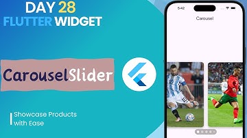 #28 Flutter Carousel Slider || How to Build a Carousel Slider || Create Interactive Image Carousels
