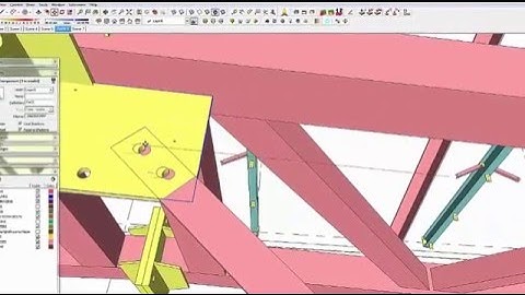 STEEL DETAILING/STEEL MODELING/GOOGLE SKETCHUP #1  Inserting Roof Bracing