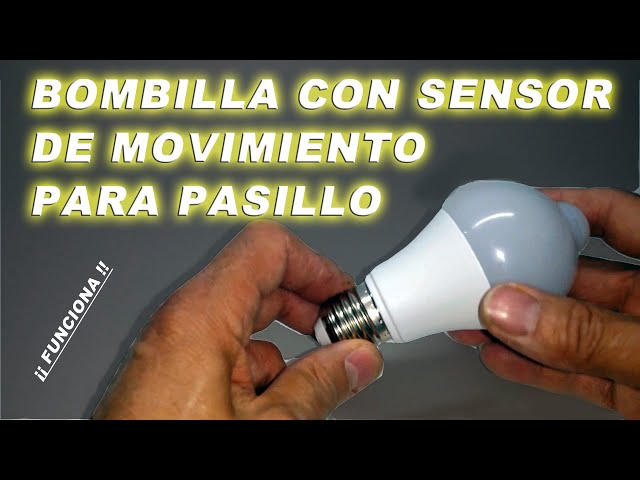 Bombillo Led 12w Con Sensor Movimiento