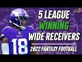 5 Wide Receivers That Will Win Leagues: 2022 Fantasy Football Advice