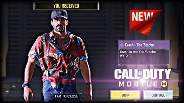 *NEW* CRASH - The ‘Stache | Free Daily Login Reward | CoDM BR GamePlay!