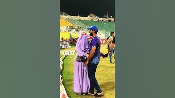 "Shadab Khan being hugged by his wife" #shorts #trending #youtubeshorts
