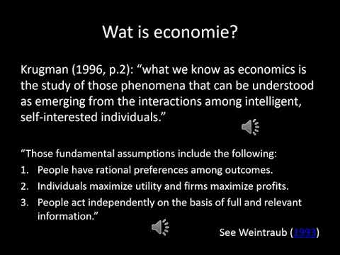 1 4 Introductie Neoklassieke economie