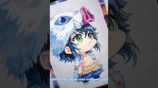 Chibi Inosuke Drawing: Demon Slayer Art Tutorial!#shorts