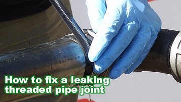 Pipe Thread Repair - How to fix a leaking threaded pipe joint with pressure on