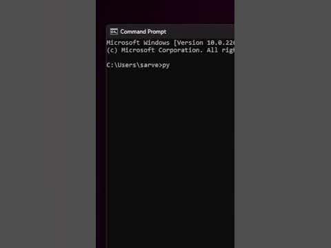 Writing first python program in command prompt | python ka version ...