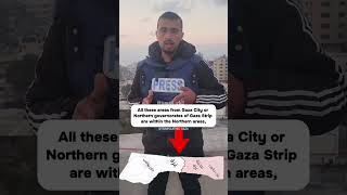 A journalist in Gaza talks about the North. gaza palestine freepalestine humanity human shorts