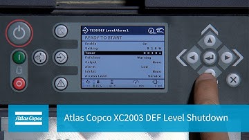Atlas Copco XC2003 DEF Level Shutdown | Atlas Copco Power Technique USA