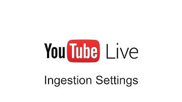 YouTube Live Ingestion Settings