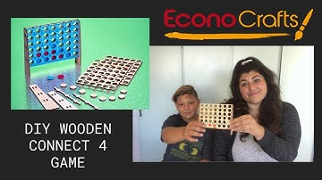 DIY Wooden Connect 4 Game Video / DIY Crafts by EconoCrafts