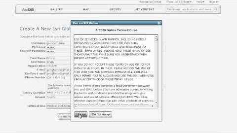 ArcGIS.com: Signing up for an ArcGIS Online account