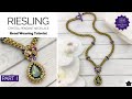 How to: Riesling 🍾 Beaded Pendant Necklace Tutorial - PART 1