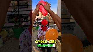 SPIDER-GIRL BALLON POP GAME  !!🥵 #funny #spiderman #bhoot #games #ballon