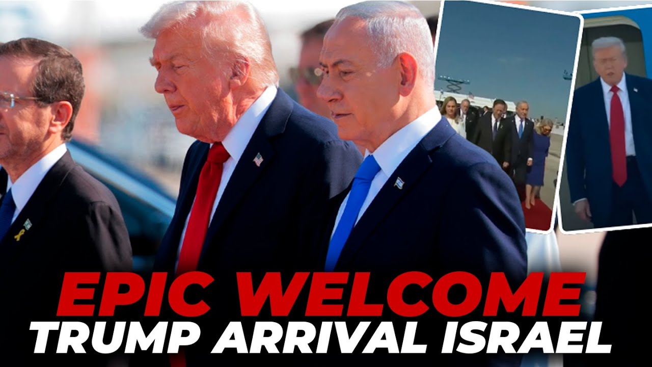 TRUMP receives EPIC WELCOME in ISRAEL | FULL MOMENT