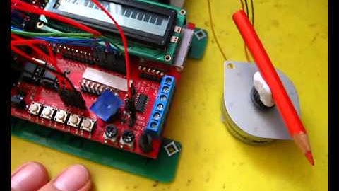 Various bipolar step motors driven by ATmega32