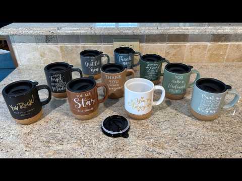 Ótimo pacote com 10 canecas de café personalizadas para professores e funcionários!