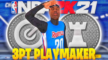 THE BEST 3PT PLAYMAKER BUILD IN NBA 2K21 • MOST OVERPOWERED GUARD BUILD!!