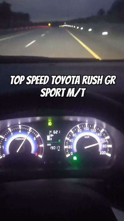 TOP SPEED TOYOTA RUSH GR SPORT M/T