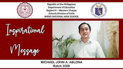 Batad National High School Virtual Recognition Program S.Y. 2020-2021