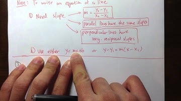 [GCC Math 101/120 Common Final Sample 1] (Q3.) Equation of Perpendicular Lines