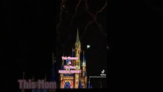 Tinker Bell flying from Cinderella’s Castle!!!! #shorts #tinkerbell #cinderella #waltdisneyworld