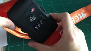 How to set up 3 pin TSA Luggage strap