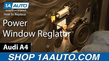How To Replace Front Power Window Regulator 03-08 Audi A4