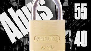 Picking an Orange Belt Abus Lock