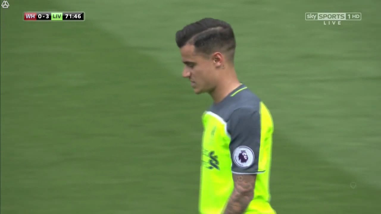 Philippe Coutinho vs West Ham (A) 16/17