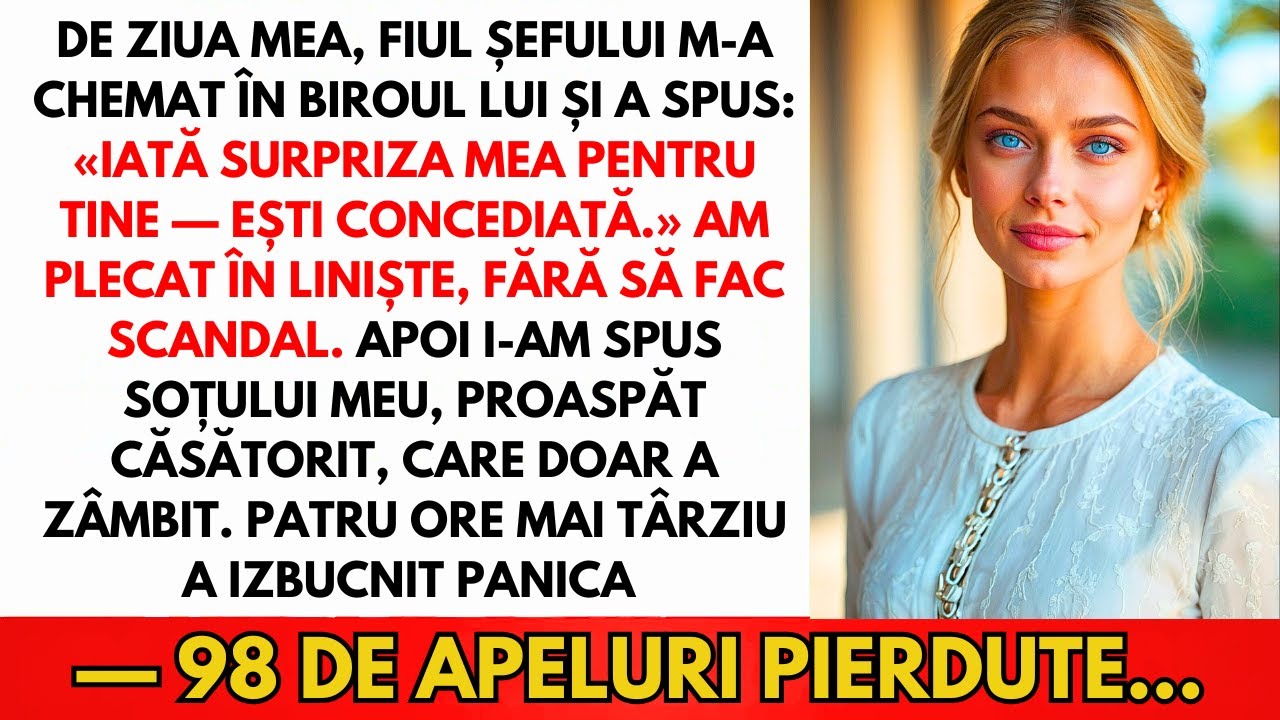 Fiul Șefului M-A Concediat De Ziua Mea, „Surpriza Mea Pentru Tine”, Fără Să Știe Ce Urma