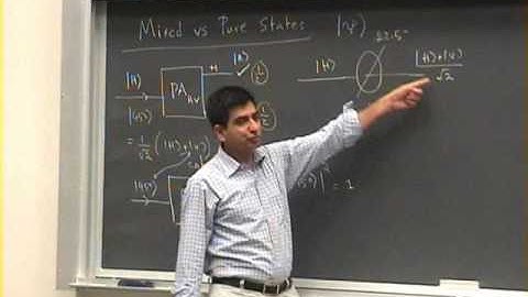 Quantum Mechanics Lecture 34 of 42: Density operators and Bell states