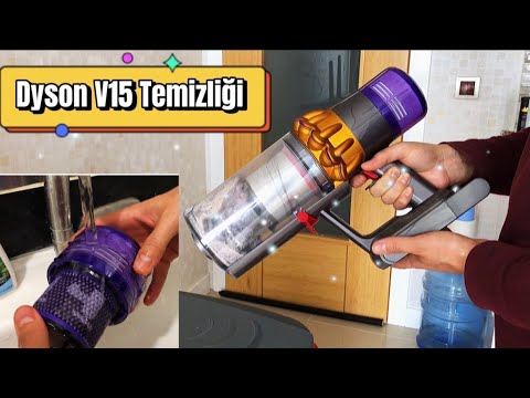 Dyson V15 Temizliği | Dyson FİLTRE TEMİZLİĞİ | V15 Hazne Ayırma Yöntemi | Dyson Temizlik Püf Noktası