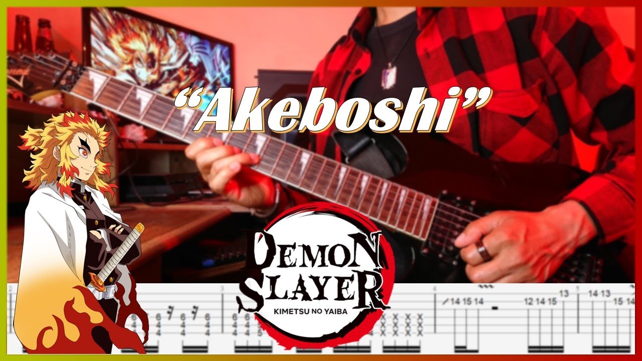 【TABS】Kimetsu No Yaiba Op 2 - Akeboshi (Instrumental Guitar Cover by Luis Téllez Music) | LiSA