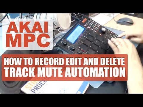 Akai MPC Studio: How To Record Edit and Delete Track Mute