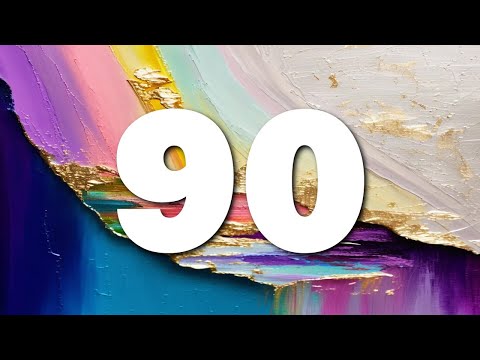 0:90 - Textured Rainbow Background Countdown Timer
