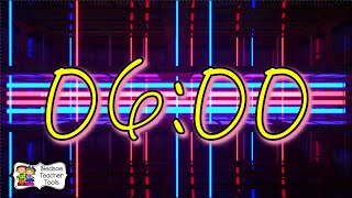 6 Minute Neon Countdown Timer