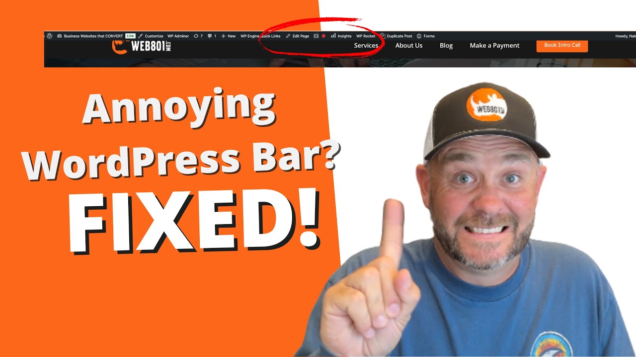 QUICK FIX: How to Turn OFF Profile Toolbar on Wordpress Website - YouTube