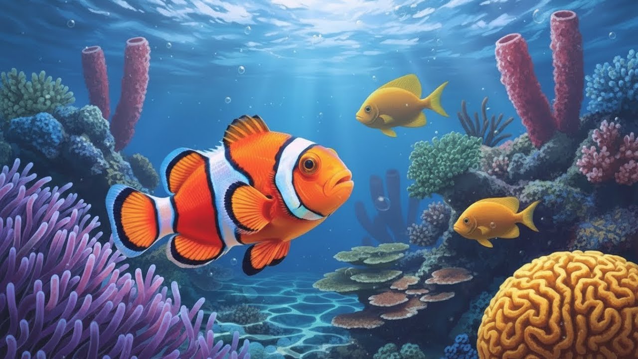 The Best 4K Aquarium - Dive Into The Mesmerizing Underwater Realm, Sea Jellyfish, Coral Reefs .