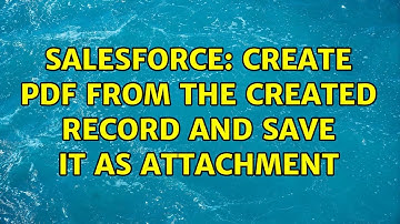 Salesforce: Create PDF from the created record and save it as attachment