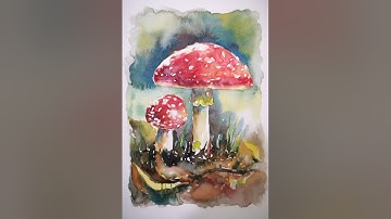 How to draw mushrooms step by step | Easy drawing steps.